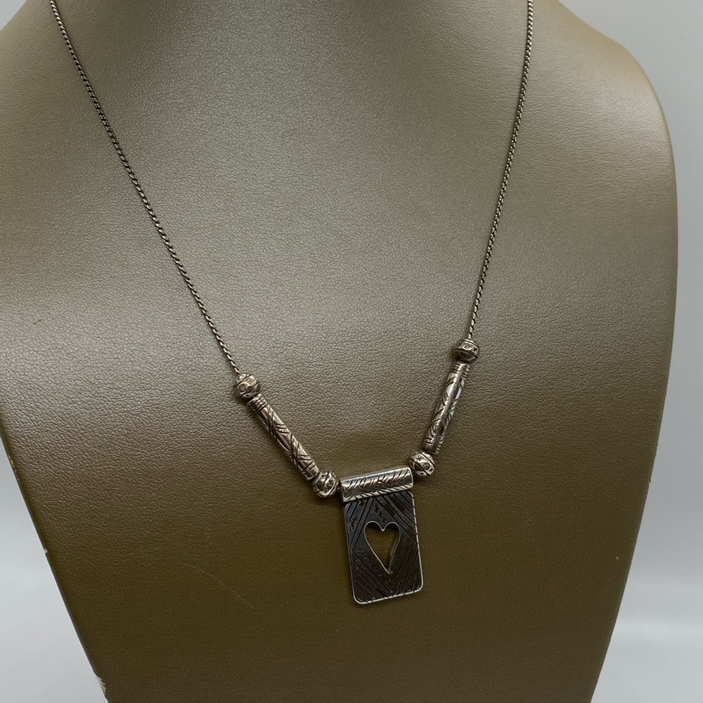 Brighton Square Heart Cutout Necklace